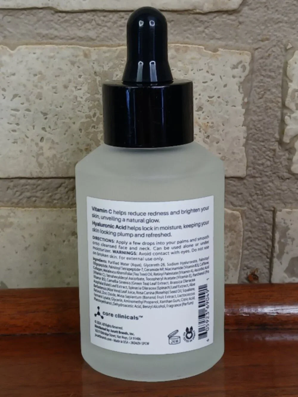 Core Clinicals Vitamin C Hyaluronic Acid Brightening Face Serum 3.4 fl. oz.